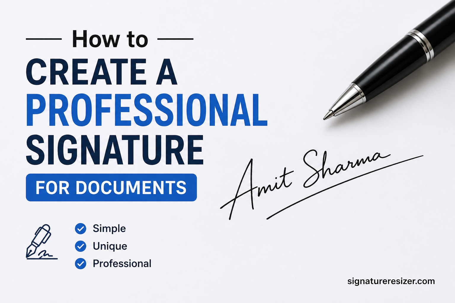 How to Create a Professional Signature for Documents (With Examples ...